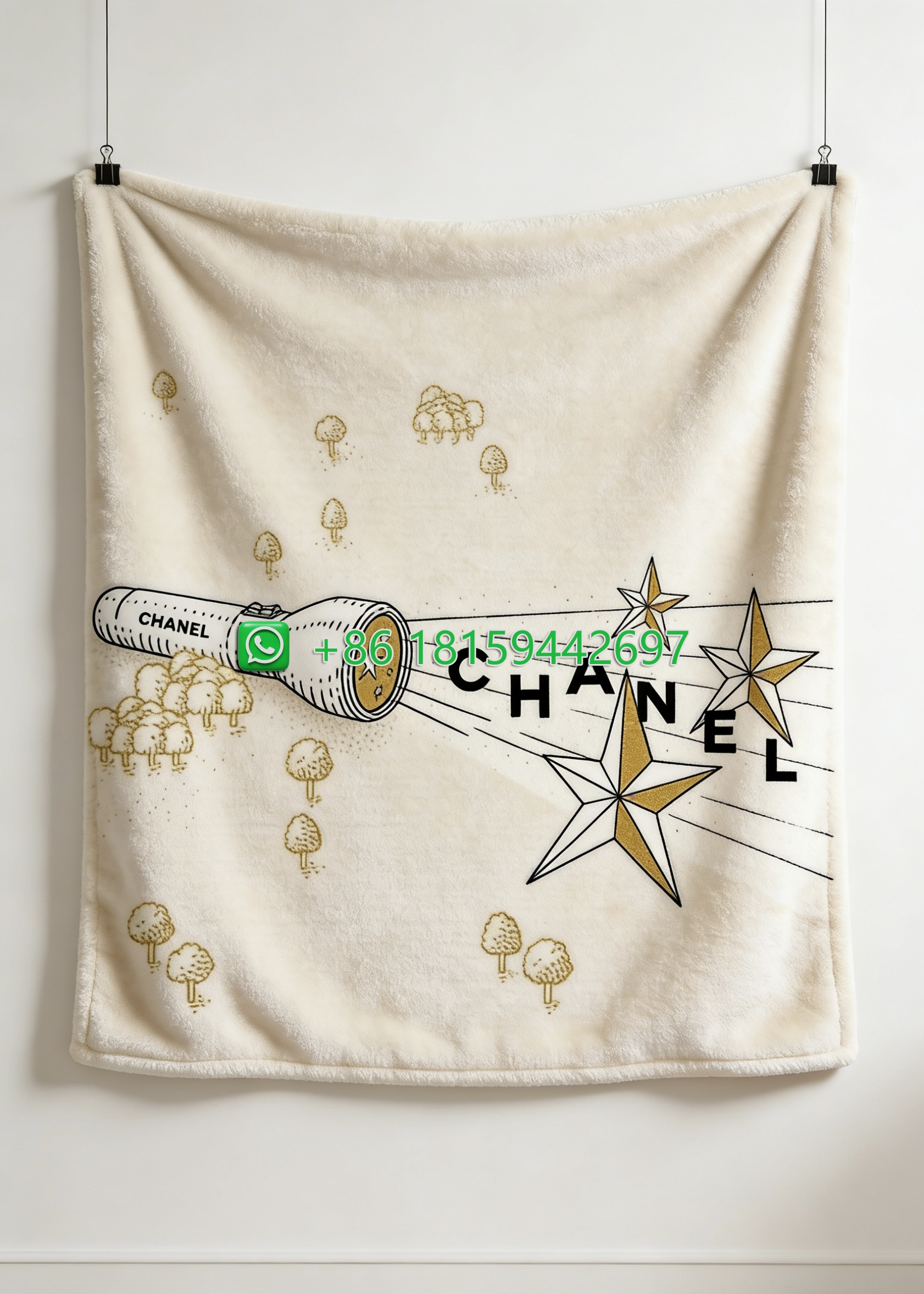 Chanel Throw Blankets
